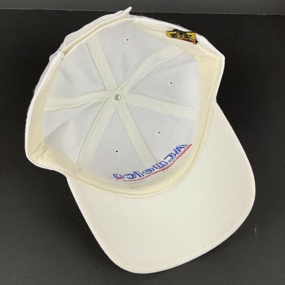 AC Delco Hat Cap White Embroidered Unisex One Size Adjustable Auto Parts Racing - Picture 6 of 7